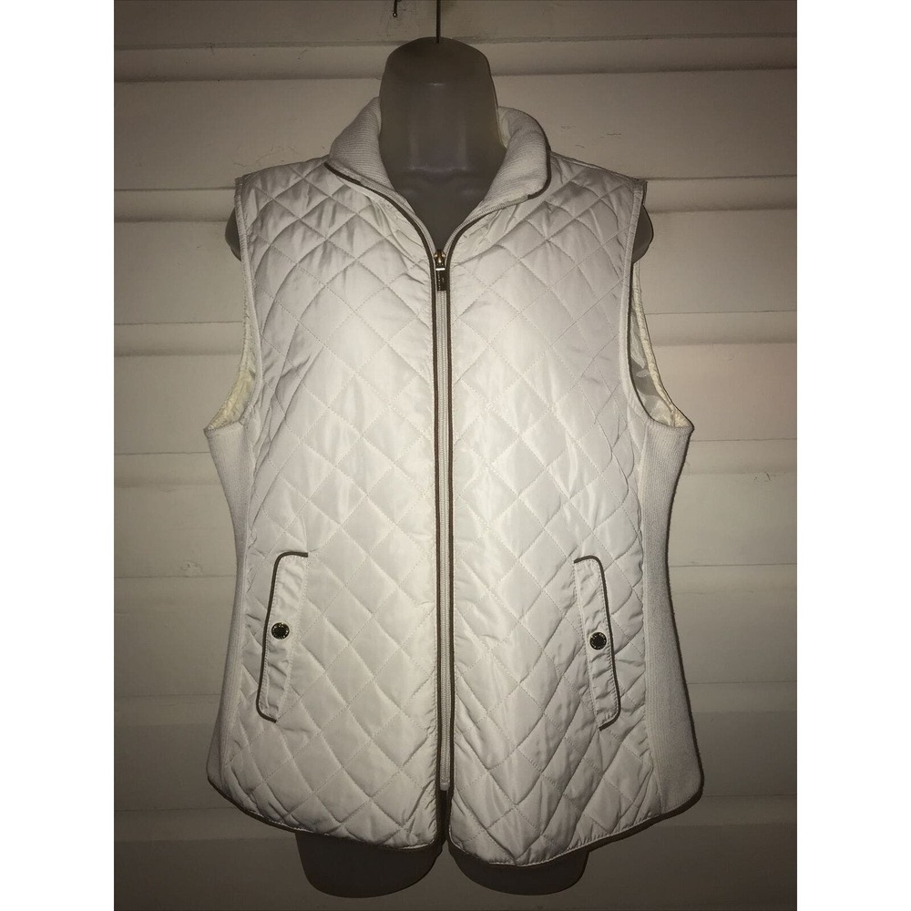 NWT The Savile Row Quilted Full Zip Vest Size L